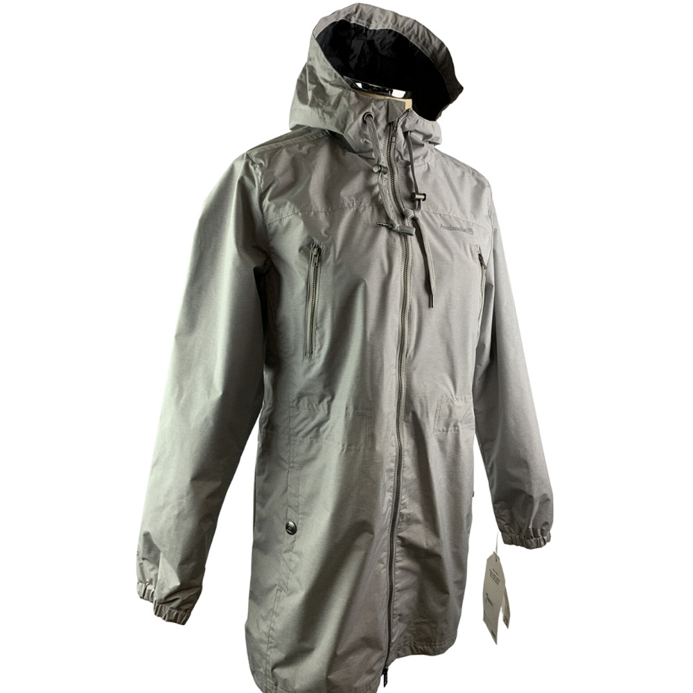 Medium Avalanche Women's Asphalt Gray Ripstop Nylon Jacket New Anorak Style